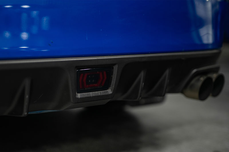 OLM Vector F1 Light - Smoke Lens / Red Bar - 2015-2021 Subaru WRX / STI