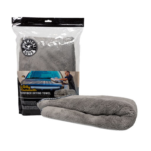 CHEMIC1995 Chemical Guys Woolly Mammoth Microfiber Dryer Towel, 36in x 25in,