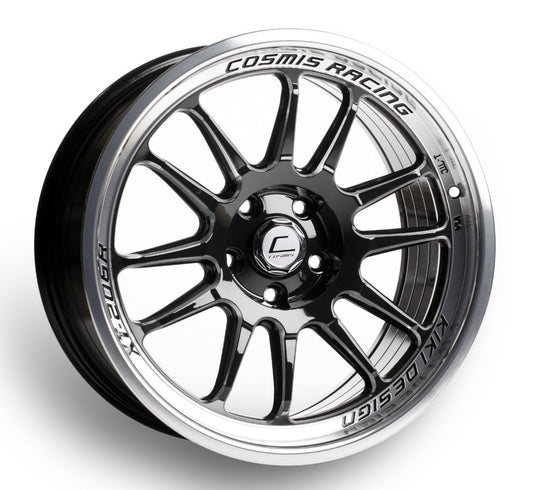CSMXT206R-1890-33-5X114.3-BML Cosmis Racing XT-206R 18x9 +33mm Black with Machined Lip,