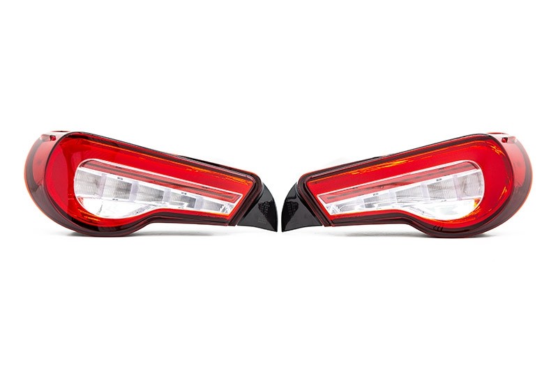 VALTT86Z-HC-2 Valenti Jewel LED Tail Lights (Red Lens, Chrome Reflector) - 2013+ FT86,
