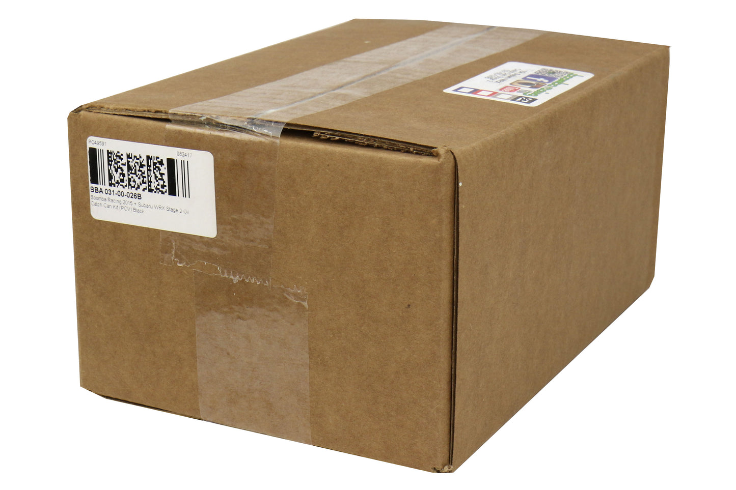 BBA031-00-026B Boomba Racing Stage 2 Oil Catch Can Kit (PCV) - 2015+ WRX-Black,