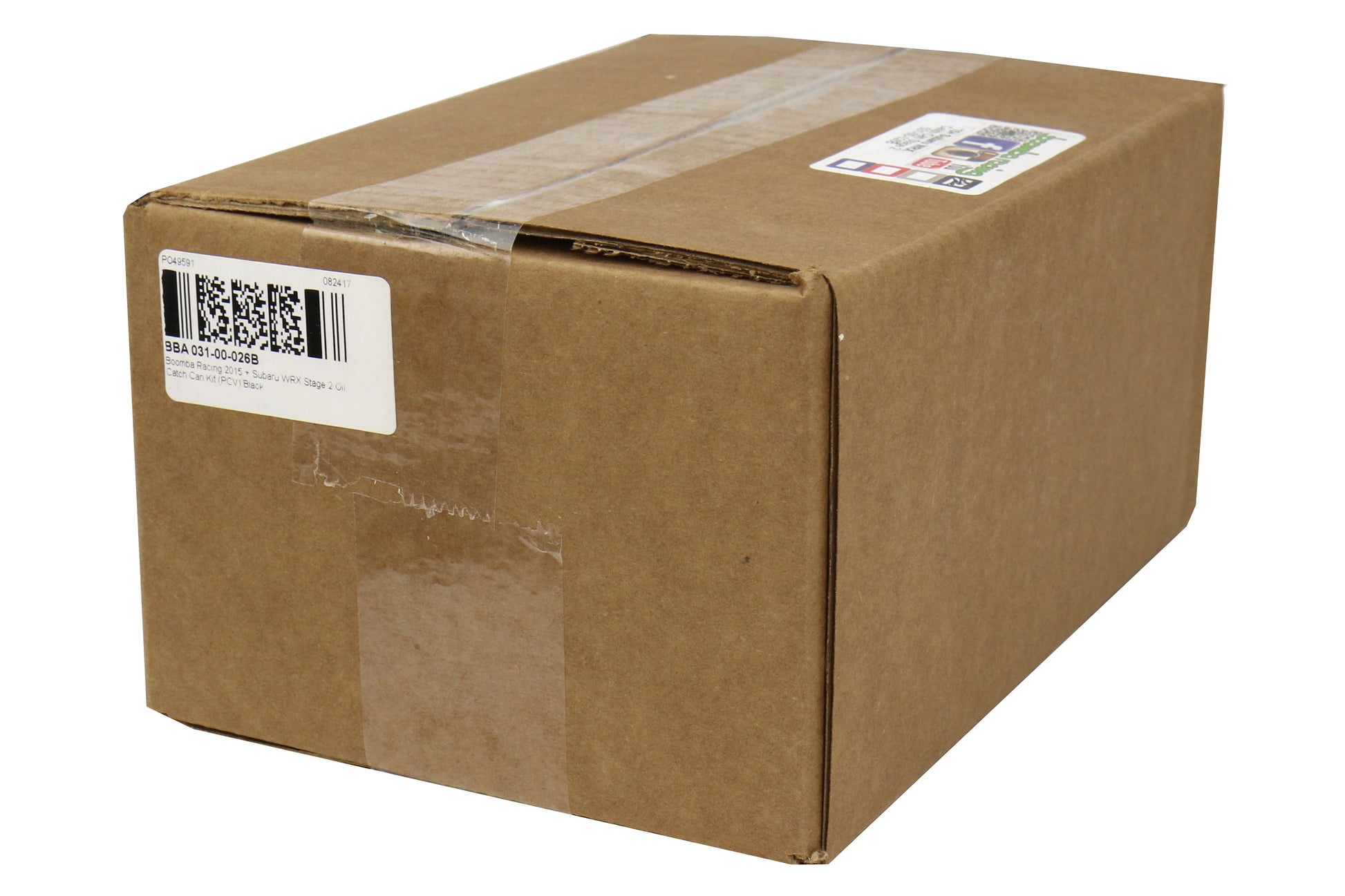 BBA031-00-026B Boomba Racing Stage 2 Oil Catch Can Kit (PCV) - 2015+ WRX-Black,